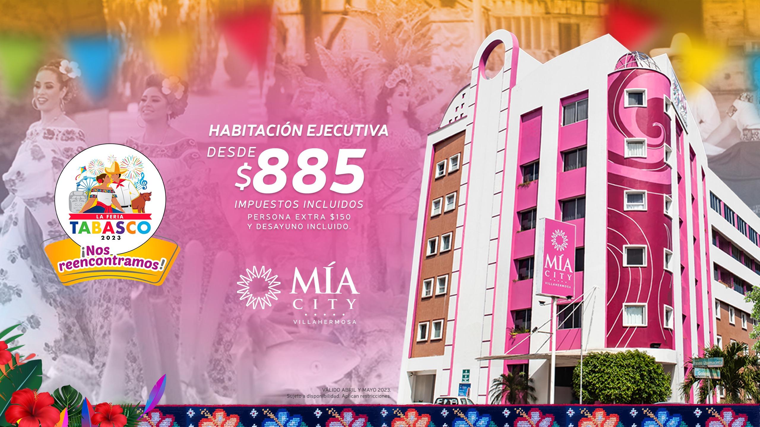 MÍA City Villahermosa es el hotel favorito para la Feria Tabasco 2023 MÍA City Villahermosa es el hotel favorito para la Feria Tabasco 2023